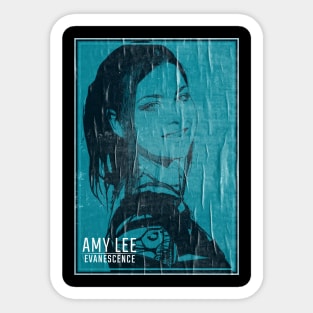 Amy Lee Evanescene /// Vintage Faded Style Fan Art Sticker